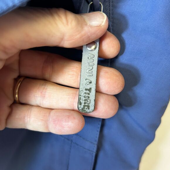 Mini A Ture Wisto Medium Blue Softshell Hooded Snowsuit Size 9 Months/74 cm - Picture 8 of 15